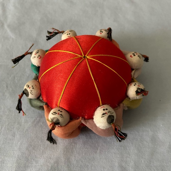 Other Vintage Chinese Red Satin Pincushion Poshmark